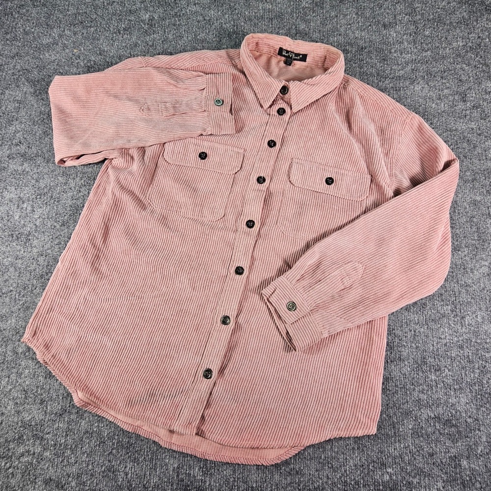 Velvet Heart Wide Wale Corduroy Shirt Womens Medium Button Up Soft Ribbed Casual
